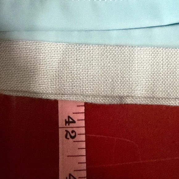 Talbots Irish Linen Sheath Dress Blue Womens Size 10 Classic Quiet Luxury - Picture 11 of 12